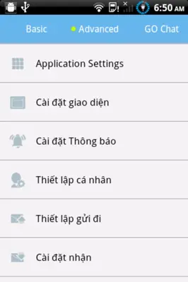 GO SMS Language Vietnamese android App screenshot 0